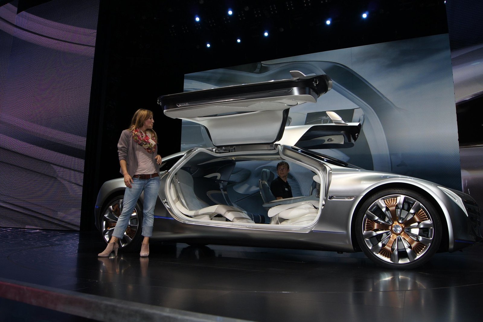 Electric car with unique design. lithium from africa