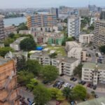 Modern residential apartment blocks