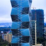 Modern skyscraper in Nairobi's CBD, representing urban commercial development in Kenya