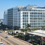 Government official working on digital platform dashboard