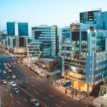 Addis Ababa Ethiopia city skyline and business district