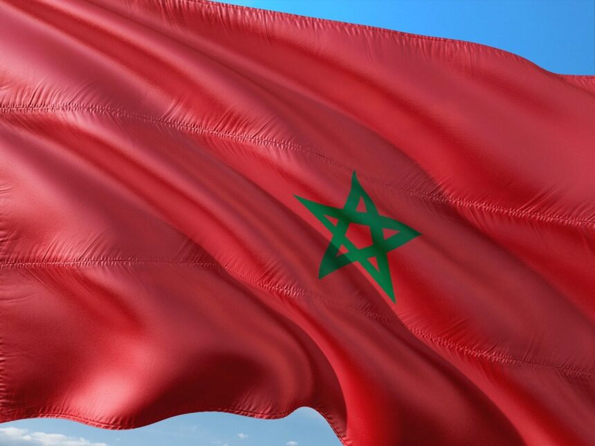flag, morocco, north africa, banner