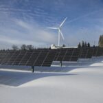Africa solar panels renewable energy farm power generation field