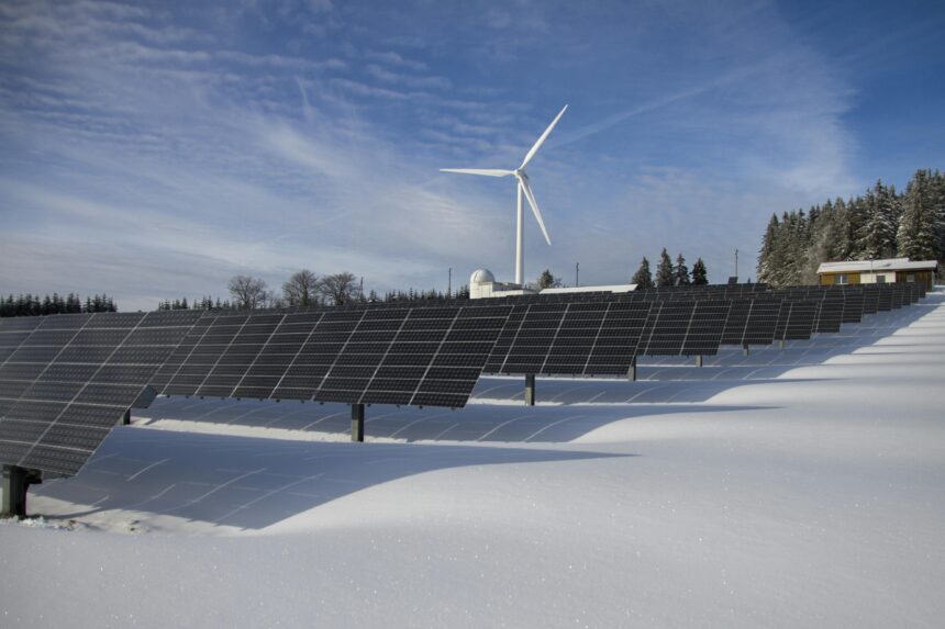 Africa solar panels renewable energy farm power generation field