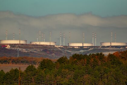 A view of a stadium from a distance