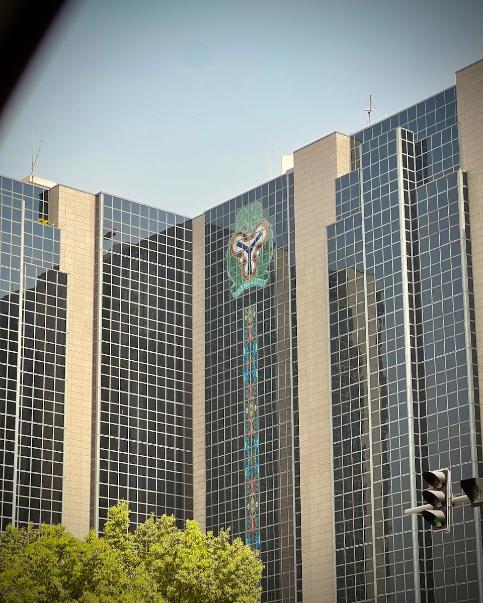 A large building of the central bank of nigeria.