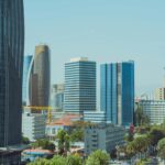 Explore the modern cityscape of Addis Ababa featuring towering skyscrapers and vibrant architecture.