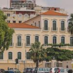 View of Palácio Dona Ana Joaquina in Luanda, showcasing colonial architecture.
